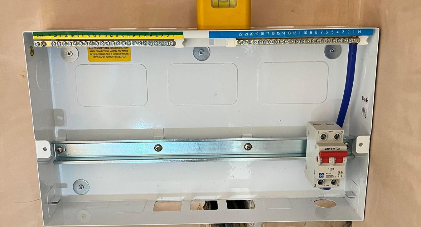 Consumer unit installation - New build