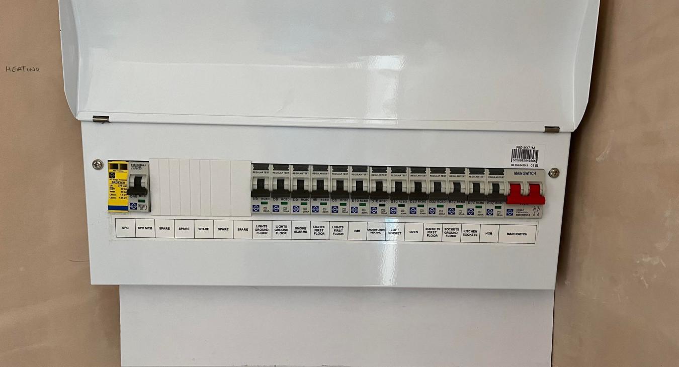 Consumer unit installation - New build